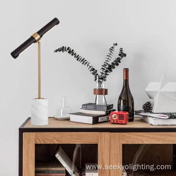 Modern marble lamp base led table lamp